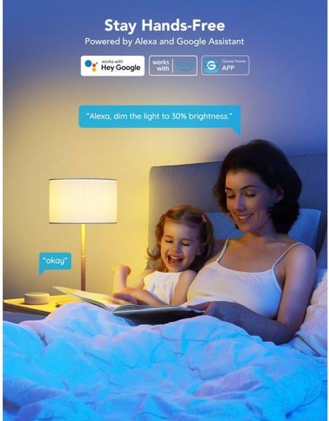 Produktbild Govee Smart Light Bulb (E27, 9 W, 1200 lm, 1 x, F)