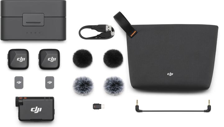 Actual product image DJI Mic Mini (2 TX 1 RX Charging Case)