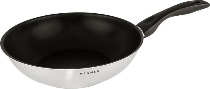 Actual product image KLAMER Stainless steel wok (28 cm, Wok, Stainless steel)