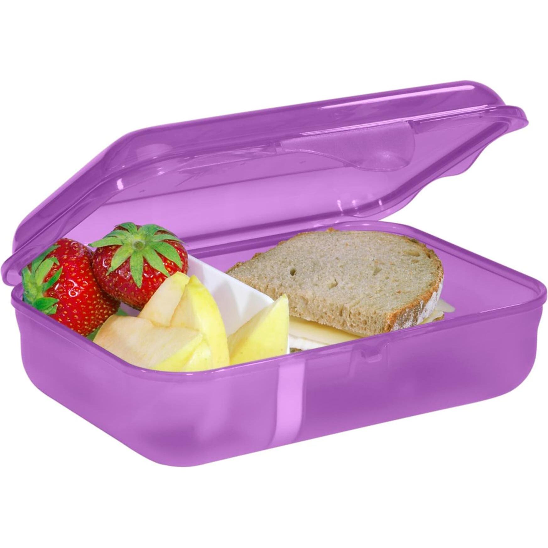 Thumbnail - Step by Step Brotzeitbox mit Klickverschluss, spülmaschinengeeignet, Lunchbox, Violett