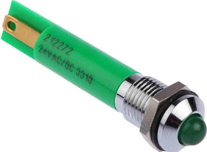 Image du produit RS PRO LED verte ultrabrillante chrome satiné