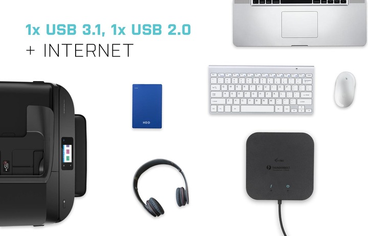 Actual product image i-tec Tb3traveldockpd (Thunderbolt, 2 Ports)