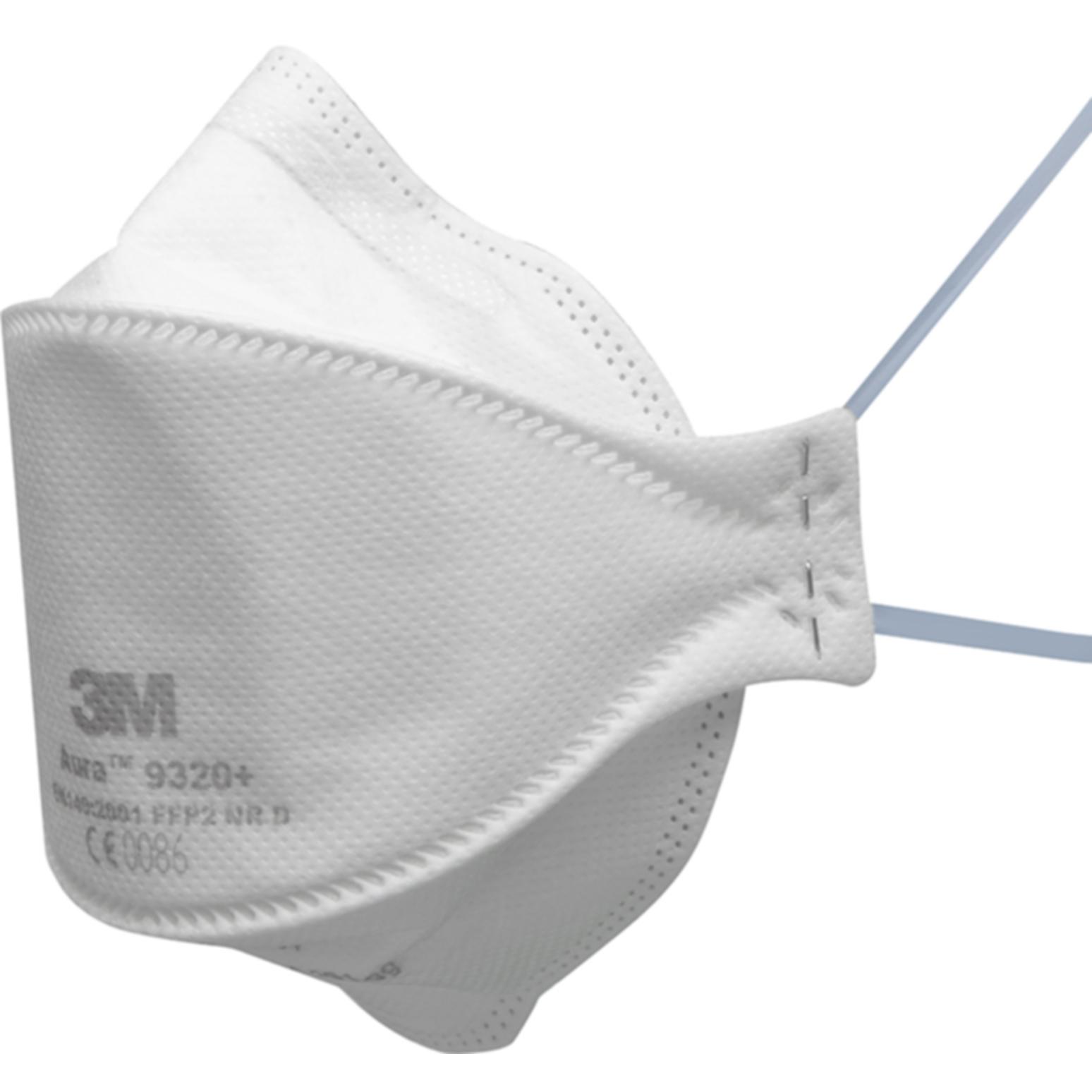3M, Maschera respiratoria, Atemschutzmaske Aura (FFP2, FFP2 D, FFP2 NR D, 20x)