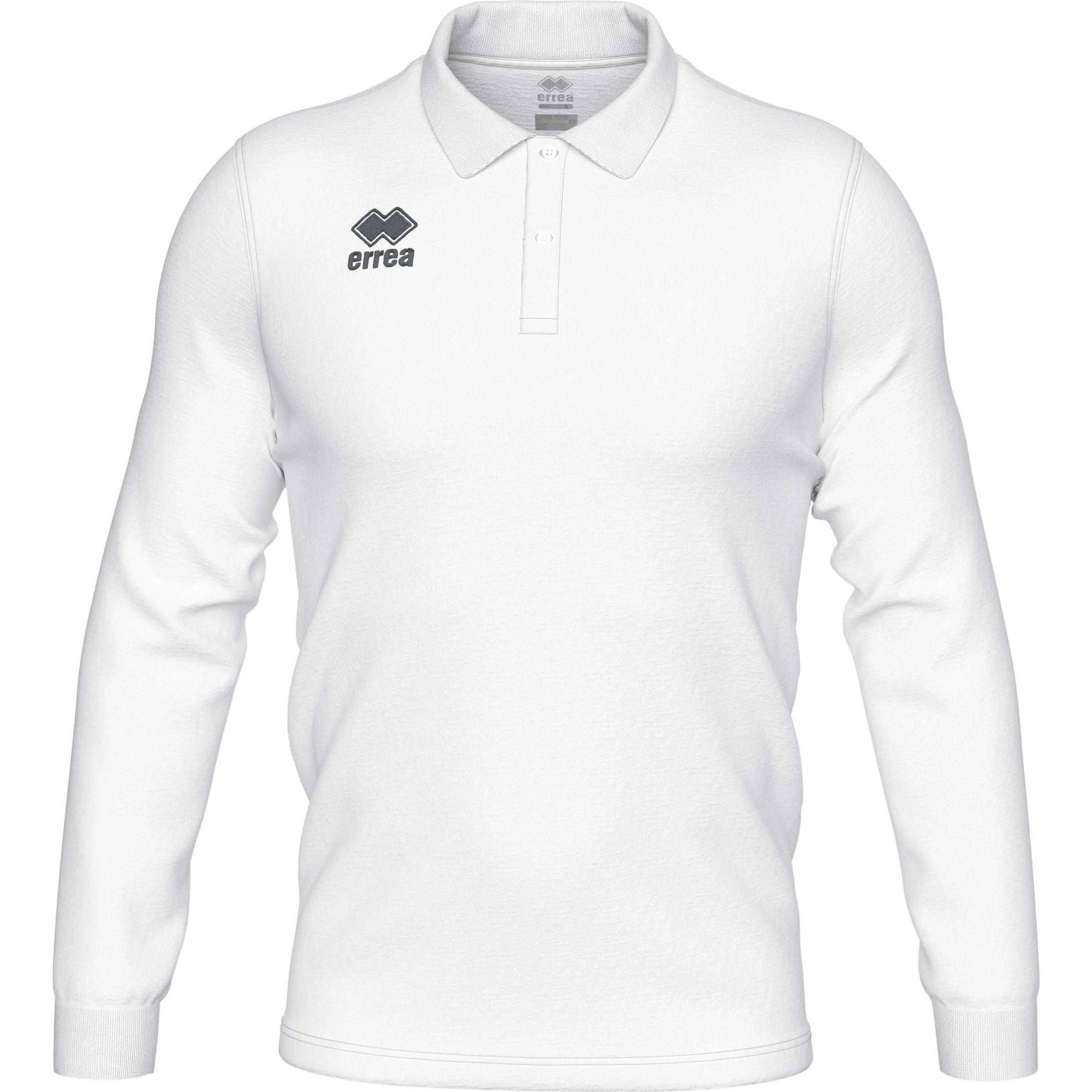 Errea, Herren, Sportshirt, langarm-polo france evo 2024/25 (S), Weiss, S