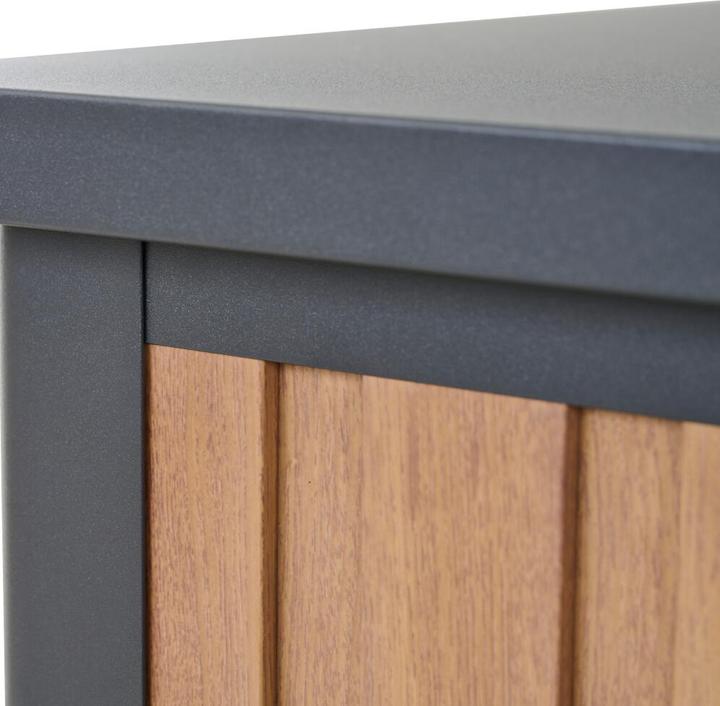 Produktbild Siena Garden SABANO Kissenbox 181x79x75cm Alu, matt-anthrazit, HT woodlook