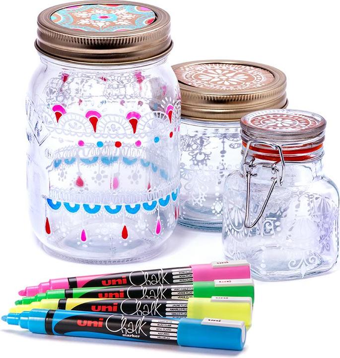 Actual product image Uni-ball Chalk marker uni CHALK 1.8 - 2.5 mm Metallic Pink (1x)