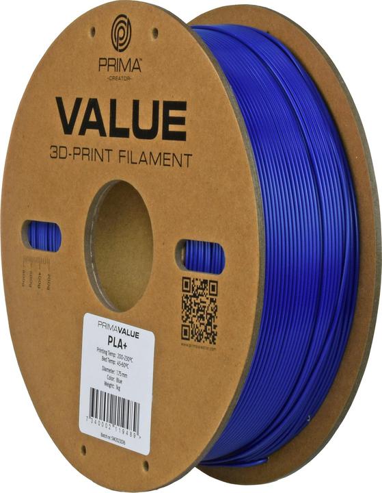 Actual product image Prima Creator PrimaValue PLA+ (PLA, 1.75 mm, 1.32 g, Blue)