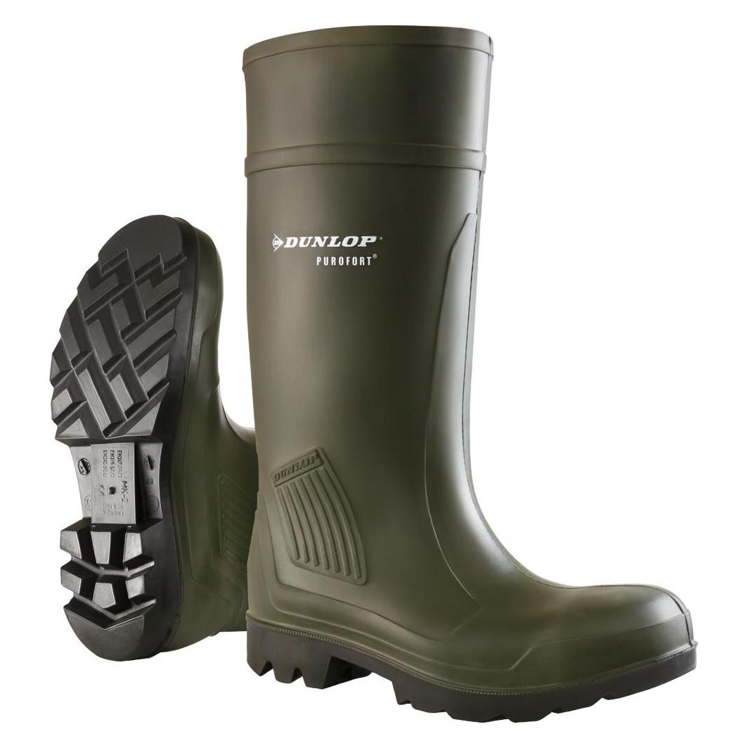 Dunlop, Werkschoenen, Werklaars Purofort Professional Onbeveiligd Groen Maat 48 D46008480 (O4, 48)