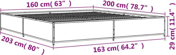 Image du produit vidaXL Bettgestell (160 x 200 cm)