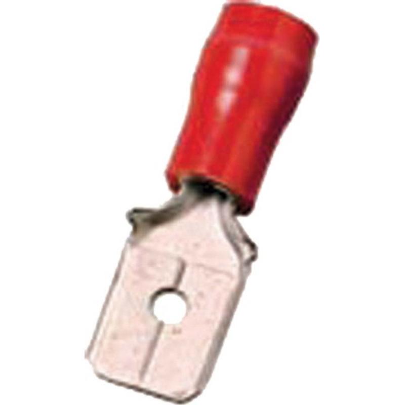 Thumbnail - Intercable, Kabelverbindung, Flachstecker ICIQ148FS 0,5-1qmm 4,8x0,8 rot Messing
