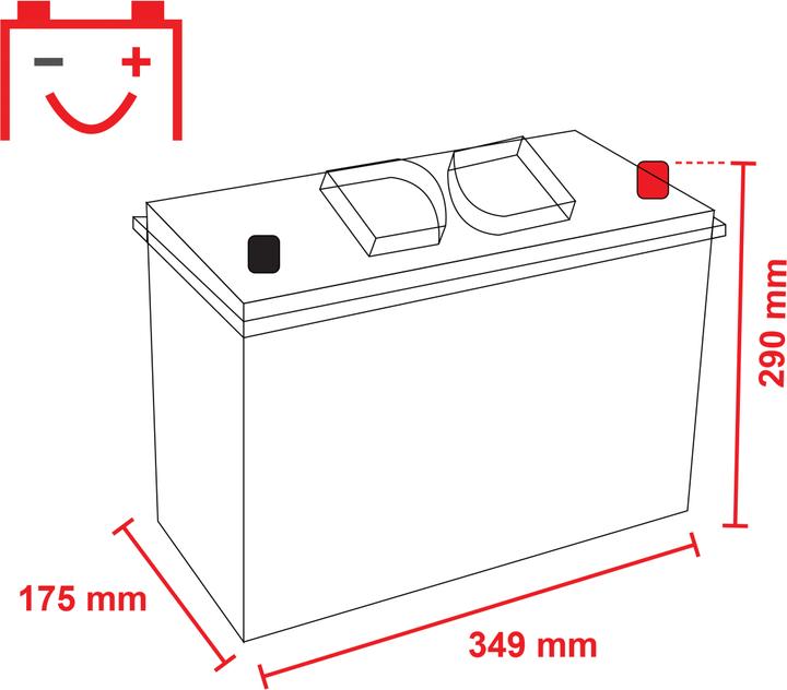 Immagine prodotto Exide EG1250 Batteria professionale pesante per camion (125 Ah, 760 A)