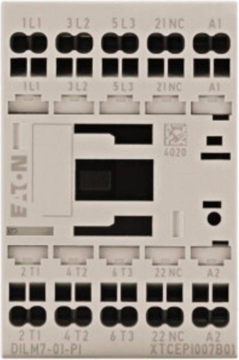 Produktbild Eaton DILM7-01(24VDC)-PI199228Leistungsschütz 3p 380V 400V 3kW 1Ö