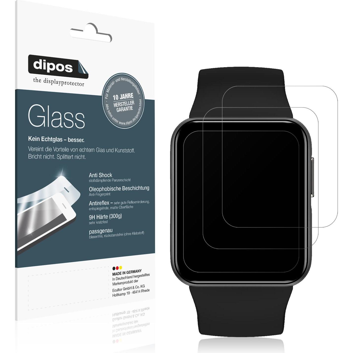Dipos Displayschutz Anti-Shock, Smartwatch Schutzfolie, Transparent