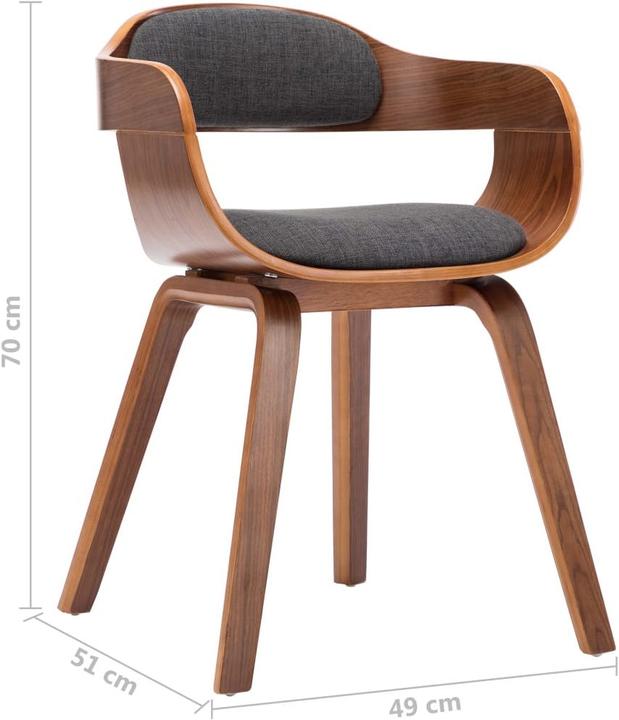 housse gris foncé + cadre marron foncé