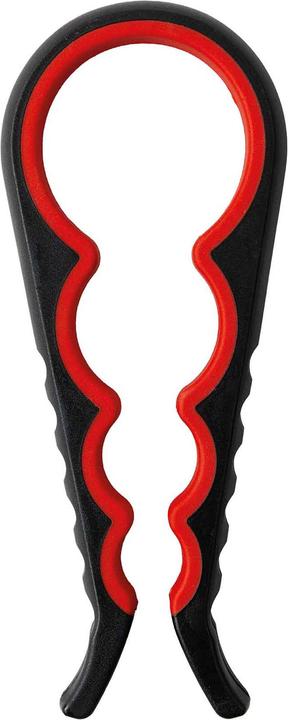 Produktbild Werkstein Multi Deckel- und Flaschenöffner, 9 x Ø 22.5 cm, Rot / Schwarz (Deckelöffner)