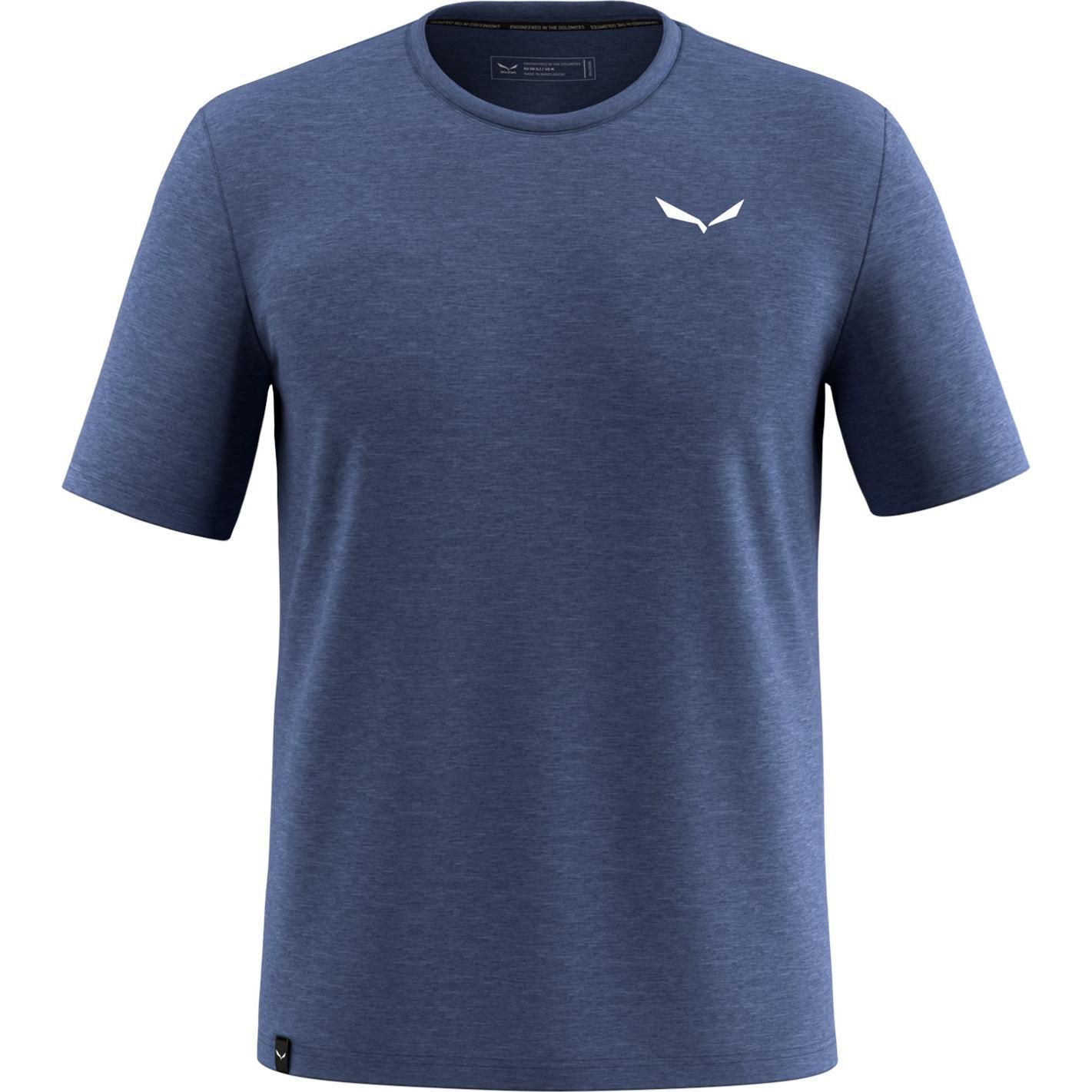 Salewa, Herren, Funktionsshirt, Eagle Minilogo Merino T-Shirt (54), Blau, 54