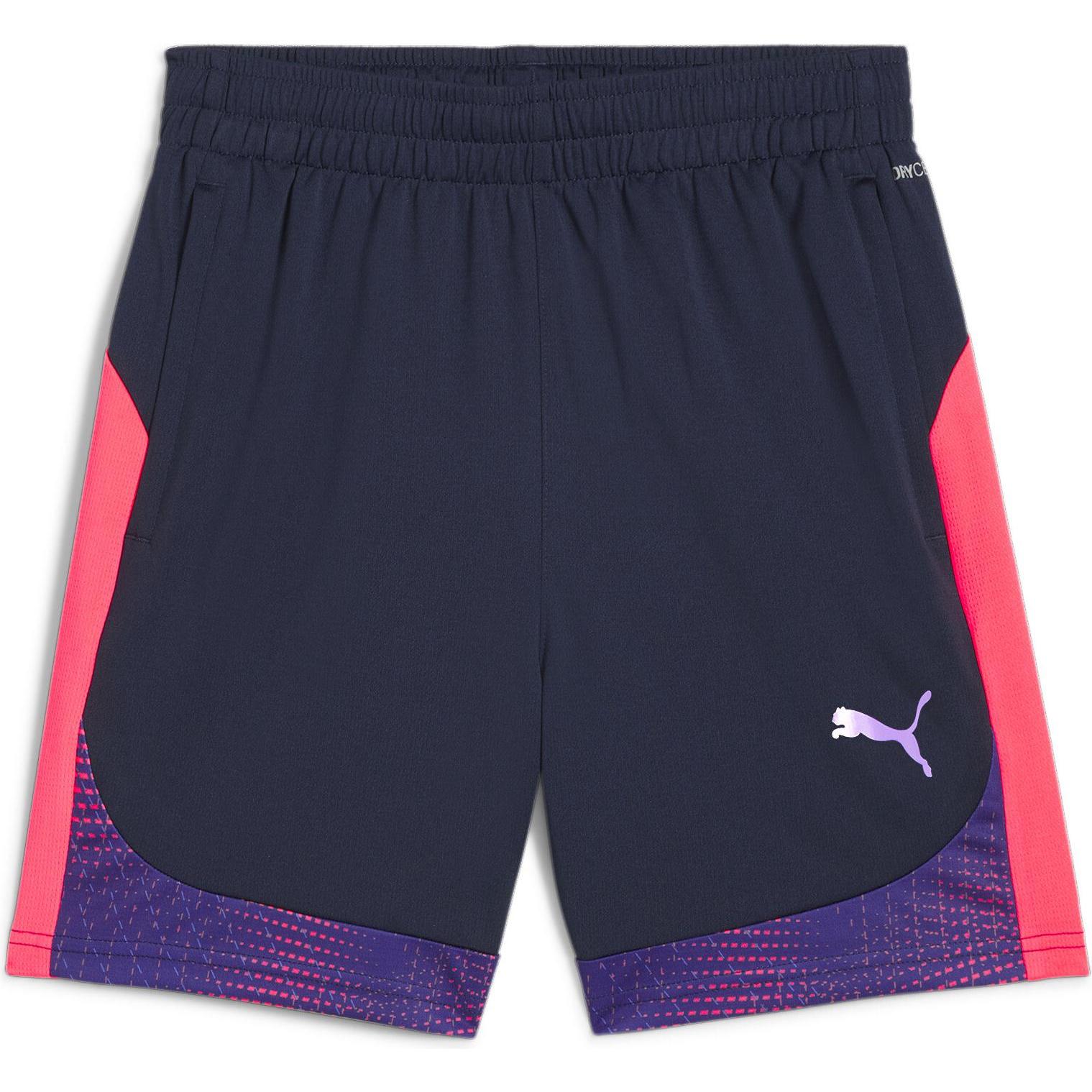 Puma, Jungen, Sporthose, individualFINAL Shorts Jr (128), Blau, 128