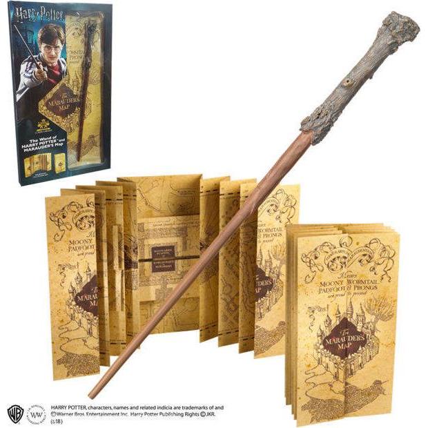 Noble Collection Harry Potter - Harry&#39s Wand with Marauder&#39s Map (Blister)