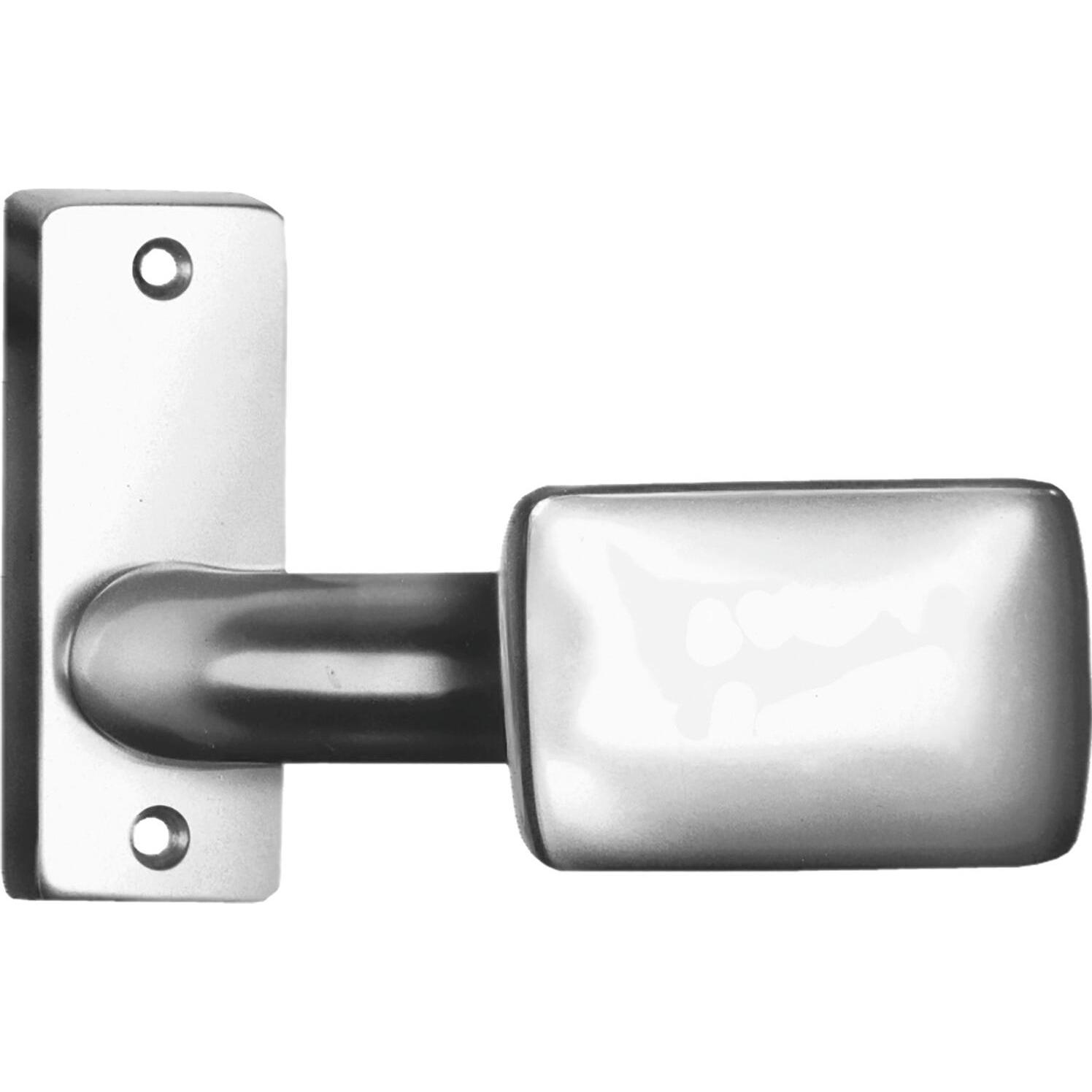 Amf, Möbelausstattung, Türknopf 485 Leichtmetall F1 / naturfarbig gekröpft käntig fest Breite 65 mm Höhe 44 mm (1 Stk.)