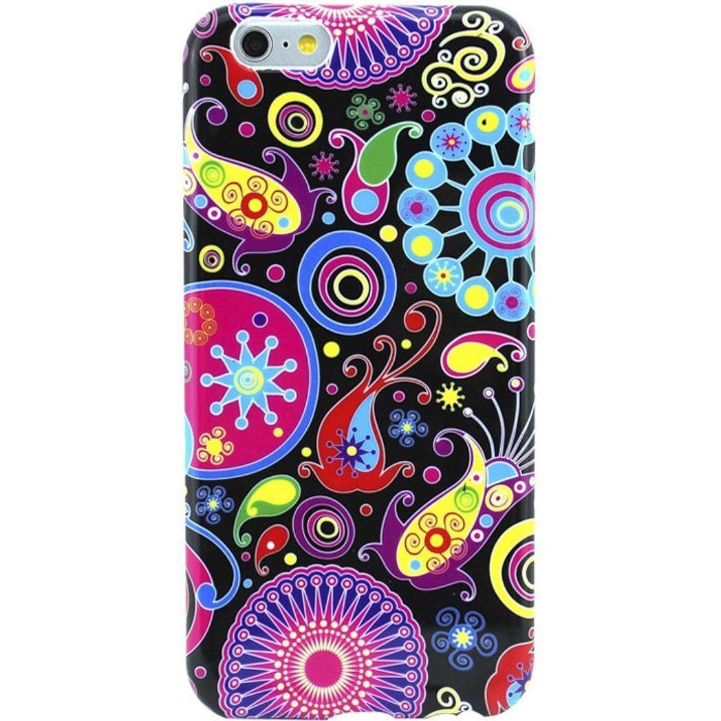 König Design Schutzhülle Handytasche Etuis TPU für Handy Apple iPhone 6 Motiv Buntes Muster Abstrakt (Apple iPhone 6), S...