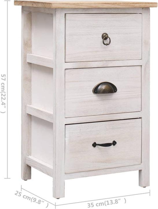Actual product image vidaXL Beistellschrank (35 x 25 x 57 cm)