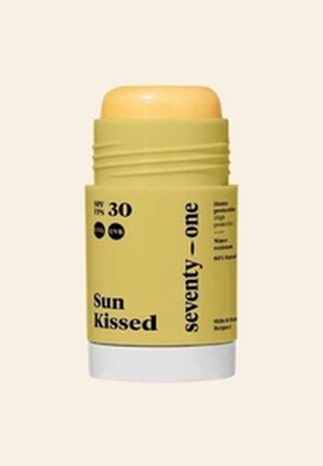 Actual product image SeventyOne Percent seventy one per cent Sun Stick Sun Kissed SPF30 15 g (Sun spray, SPF 30, 15 g)