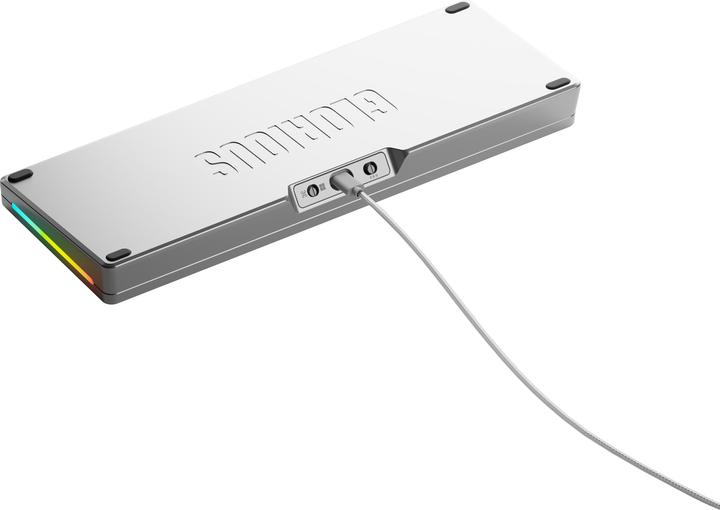 Produktbild Glorious GMMK 3 Pro 65 % Custom Gaming-Tastatur - Pre-Built, ANSI (US), Fox Switches, silber (US, Kabelgebunden)