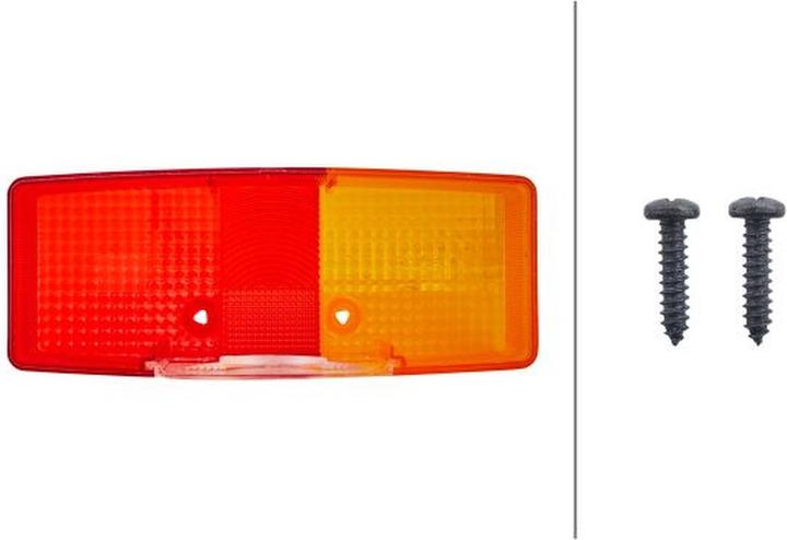 Actual product image Hella Rear lamp lens left halogen for AGCO