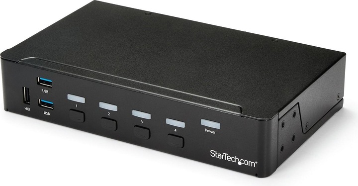Image du produit StarTech Commutateur KVM HDMI 4 ports - Commutateur KVM HDMI avec hub USB 3.0 - 1080p