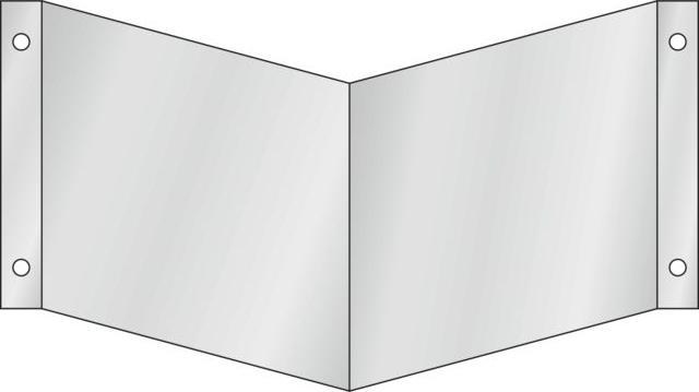 Actual product image Promat Nose shield wall mounting for two symbols small