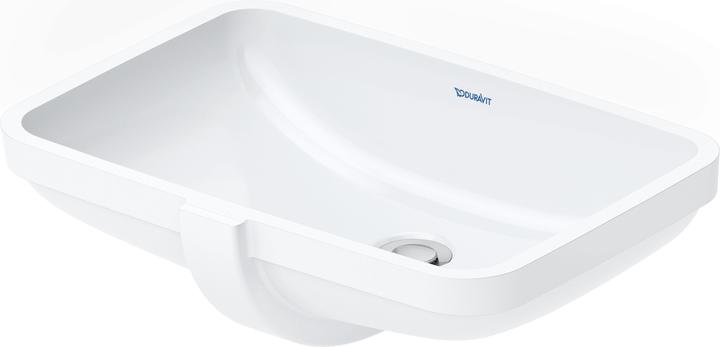 Actual product image Duravit No.1 built-in washbasin, without tap hole, with overflow, 525x380mm, polished underside, whi (380 mm, 525 mm)