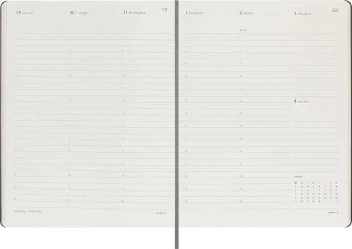 Actual product image Moleskine Smart calendar (19 x 25 cm, English)