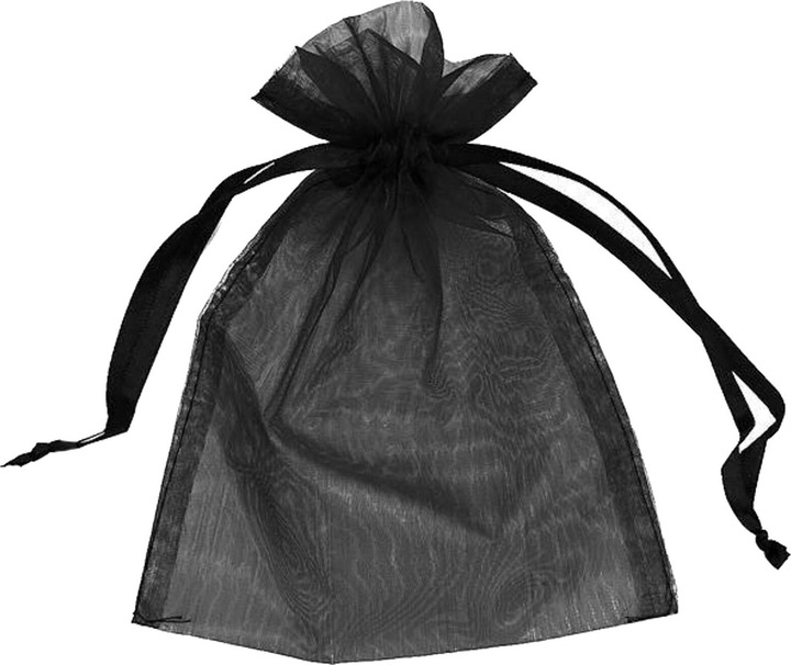 Produktbild JTI 50x Geschenktüten / Organzabeutel - Schwarz (Geschenktüte, 1 x)