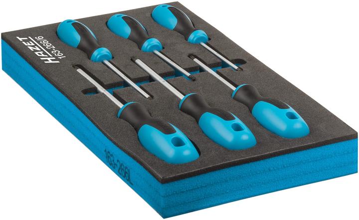 Produktbild HAZET Schraubendreher Satz ∙ TORX 163-266/6 ∙ Innen TORX Profil ∙ T10 ∙ T15 ∙ T20 ∙ T25 ∙ T27 ∙ T… (TX)