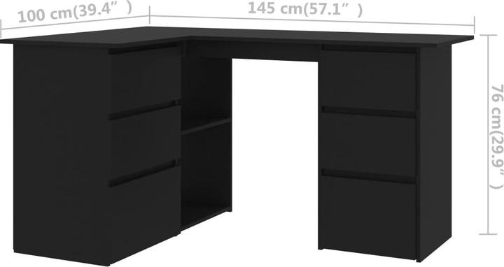 Image du produit vidaXL Schreibtisch (100 x 145 x 76 cm)