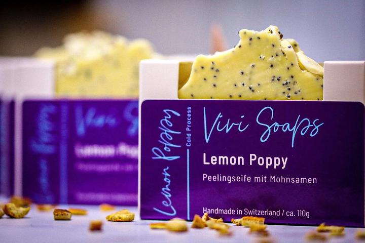 Produktbild Vivi Soaps Lemon Poppy (Hartseife, 110 g)