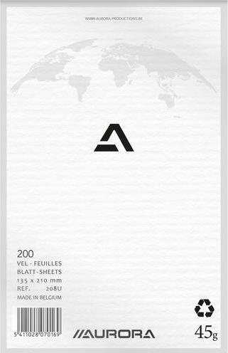 Produktbild Aurora Notizbuch Geleimt Spezial Blanko Papier Weiss Nicht perforiert (A5, Blanko)