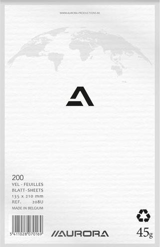 Produktbild Aurora Notizbuch Geleimt Spezial Blanko Papier Weiss Nicht perforiert (A5, Blanko)