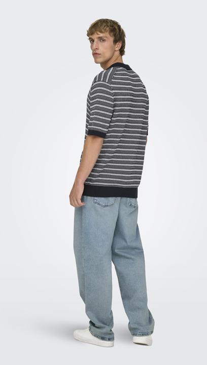 Produktbild Only & Sons Onstilo Life Reg Ss Split Neck Knit Noos (M)