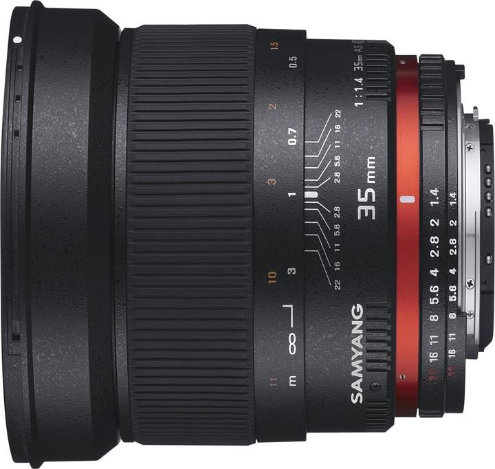 Image du produit Samyang 35mm f/1.4 Canon EF AE (Canon EF-S, Canon EF, Plein format, APS-C / DX)