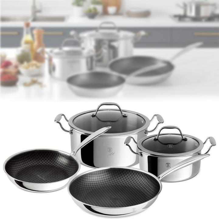 Produktbild BerlingerHaus Haus 6-teiliges Kochgeschirr-Set Eternal Collection (Pfannenset + Topfset, Edelstahl)