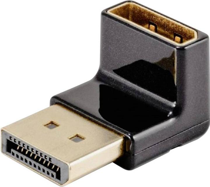 Club 3D Club3D Adapter DP > DP 1.4 90° abgewikelt 4K@120Hz St/Bu retail (10.50 cm)