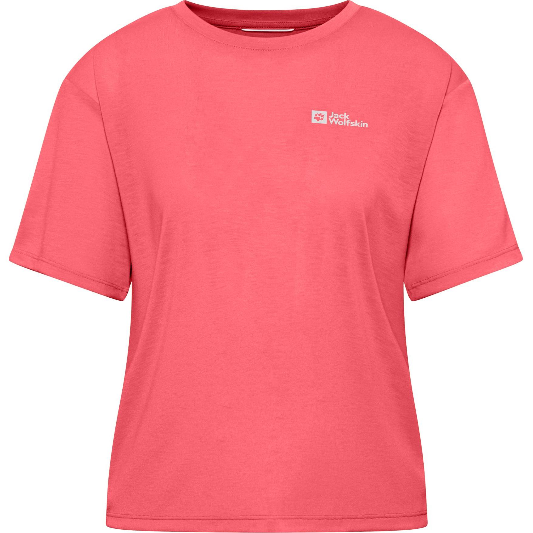 Jack Wolfskin, Damen, Sportshirt, Vonnan Crop T W (XL), Orange, XL