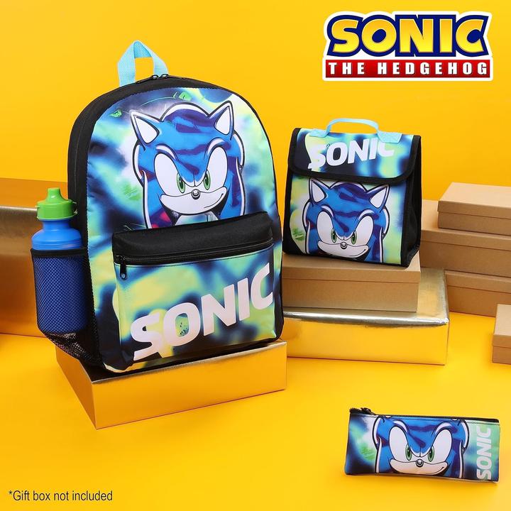 Immagine prodotto Sonic The Hedgehog 4-teiliges Schulrucksack-Set für Kinder