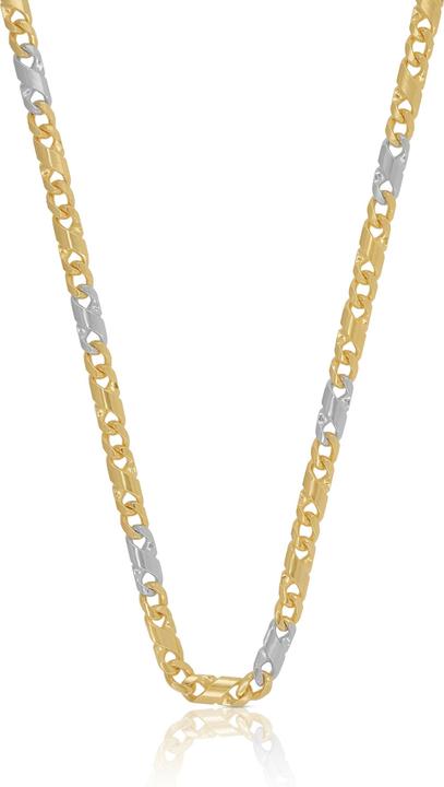 Immagine prodotto Muau Catena di 8 (Oro bianco, Giallo oro, 50 cm)