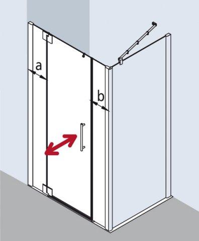 Produktbild Kermi Pendeltür Pasa XP 1GR 15020 (214 cm, 11.80 cm, 159 cm)