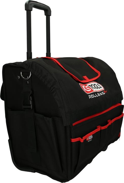 Actual product image KS Tools ROLLBAG Universal tool bag XL, with telescopic trolley, black-red