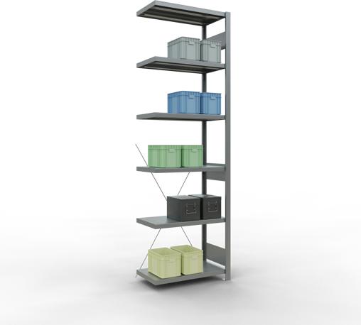 Actual product image Schulte Lagertechnik MULTIplus250 boltless bay system with cross brace