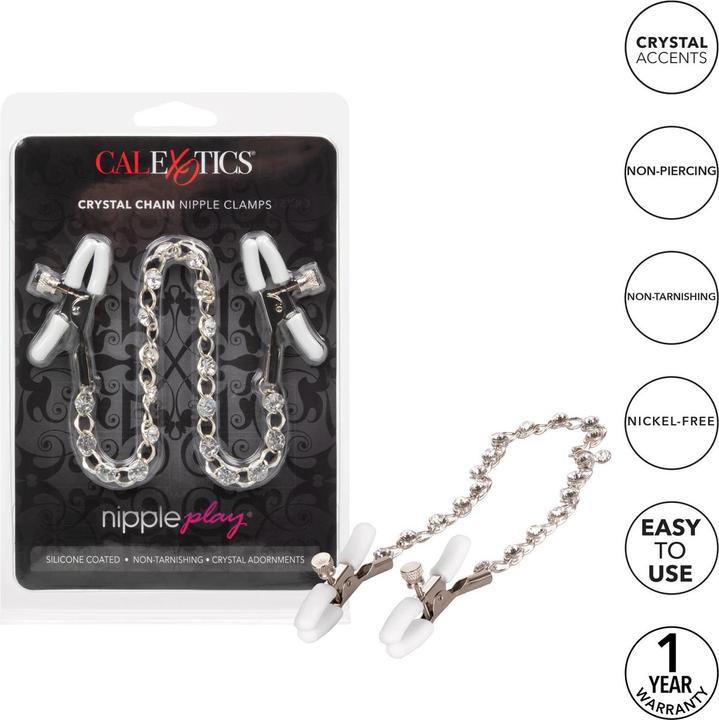 Produktbild CalExotics Crystal Chain Nipple Clamps