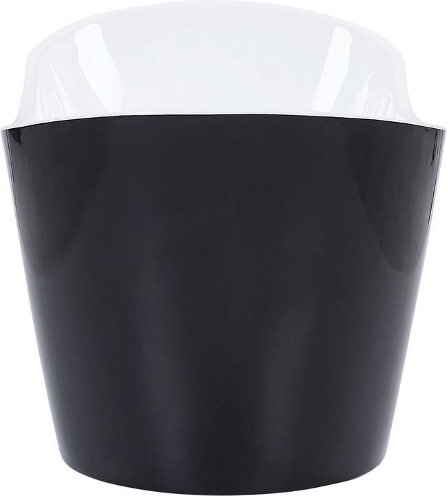 Actual product image Beliani Bathtub freestanding black oval 180 x 78 cm ANTIGUA (253 l, 180 cm, 180 cm)